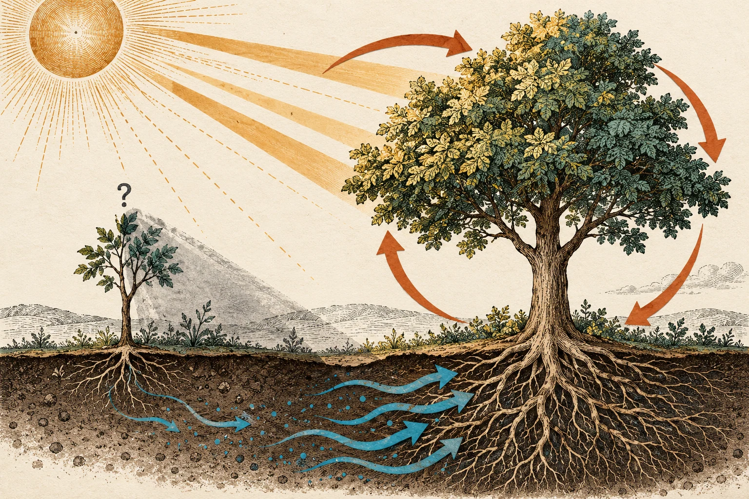 Visual metaphor for “Matthew effect”. An early lead makes it easier to capture subsequent resources, as positive feedback widens the gap even without proportionate differences in initial merit.